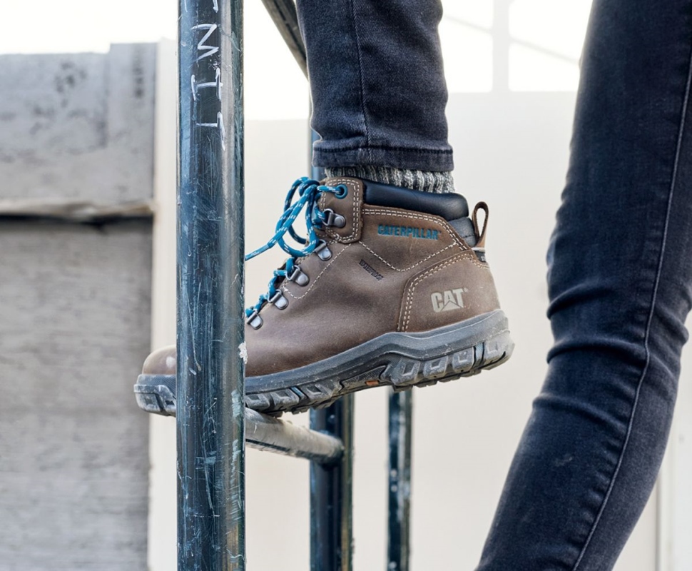 Bay Leaf Mae Bottes De Travail Imperméables à Bout En Acier Pour Femmes Chaussures De Chat
