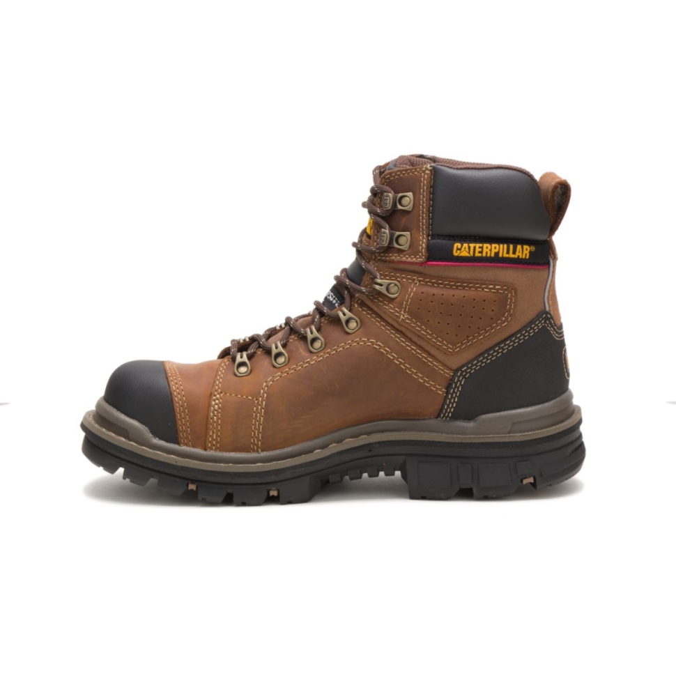 Beige Foncé Hauler 6 \chaussures De Chat De Botte De Travail à Bout Composite Imperméable Pour Hommes