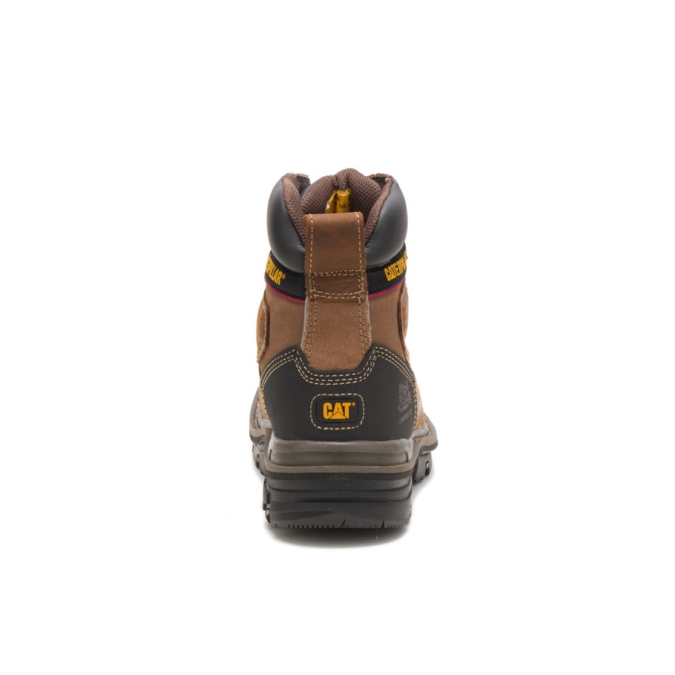 Beige Foncé Hauler 6 \chaussures De Chat De Botte De Travail à Bout Composite Imperméable Pour Hommes