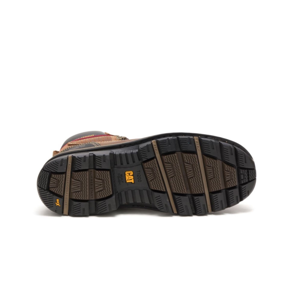 Beige Foncé Hauler 6 \chaussures De Chat De Botte De Travail à Bout Composite Imperméable Pour Hommes