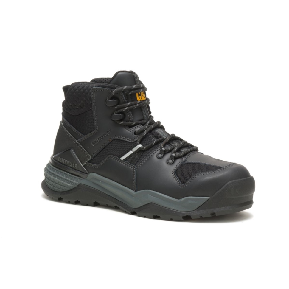 Black-sand Provoquer Des Bottes De Travail Mi-imperméables à Bout En Alliage Pour Hommes
