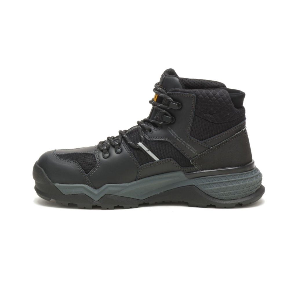 Black-sand Provoquer Des Bottes De Travail Mi-imperméables à Bout En Alliage Pour Hommes