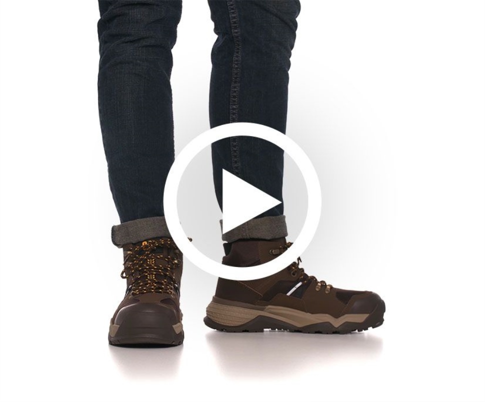 Black-sand Provoquer Des Bottes De Travail Mi-imperméables à Bout En Alliage Pour Hommes