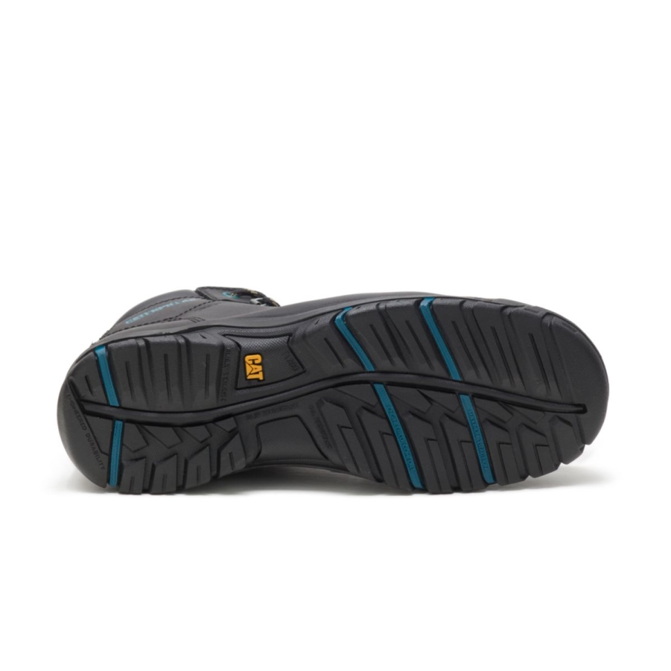 Botte De Travail Imperméable Mae Pour Femmes Noires à Bout En Acier Chaussures De Chat