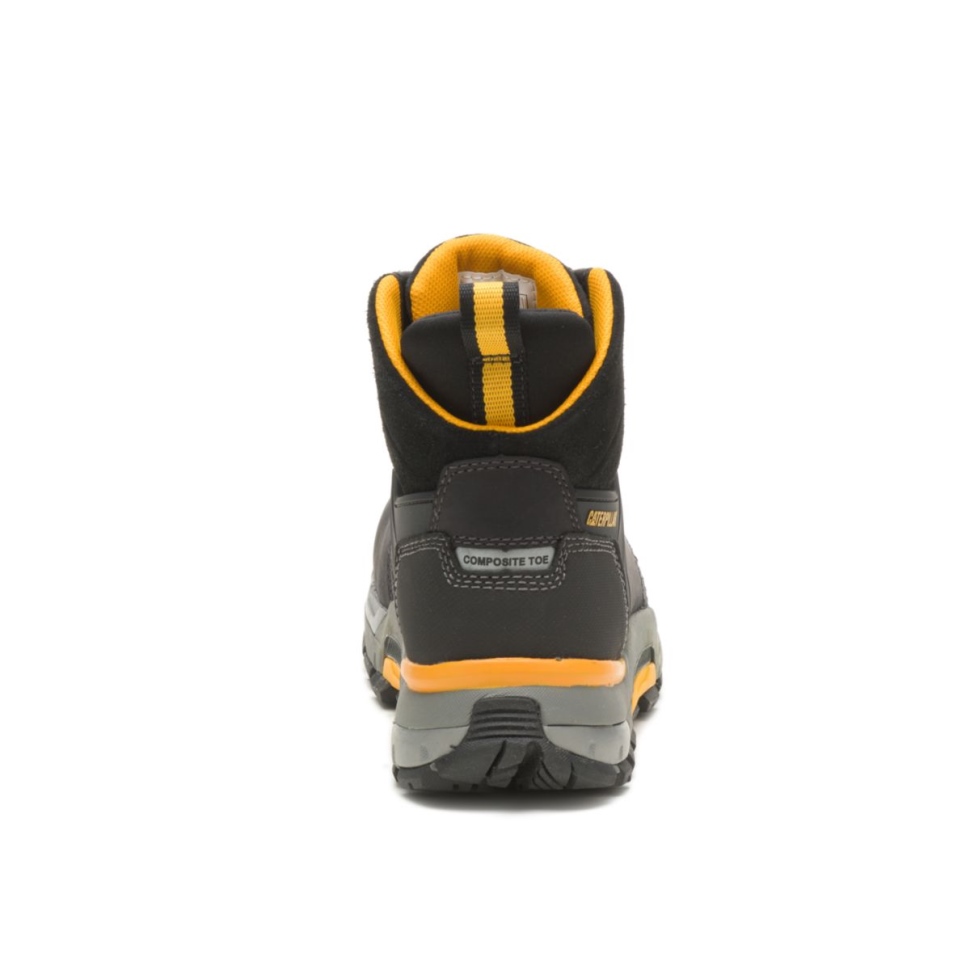 Botte De Travail Imperméable à L\eau Nano Orteil Bord De Chat Noir Pour Hommes Chaussures De Chat
