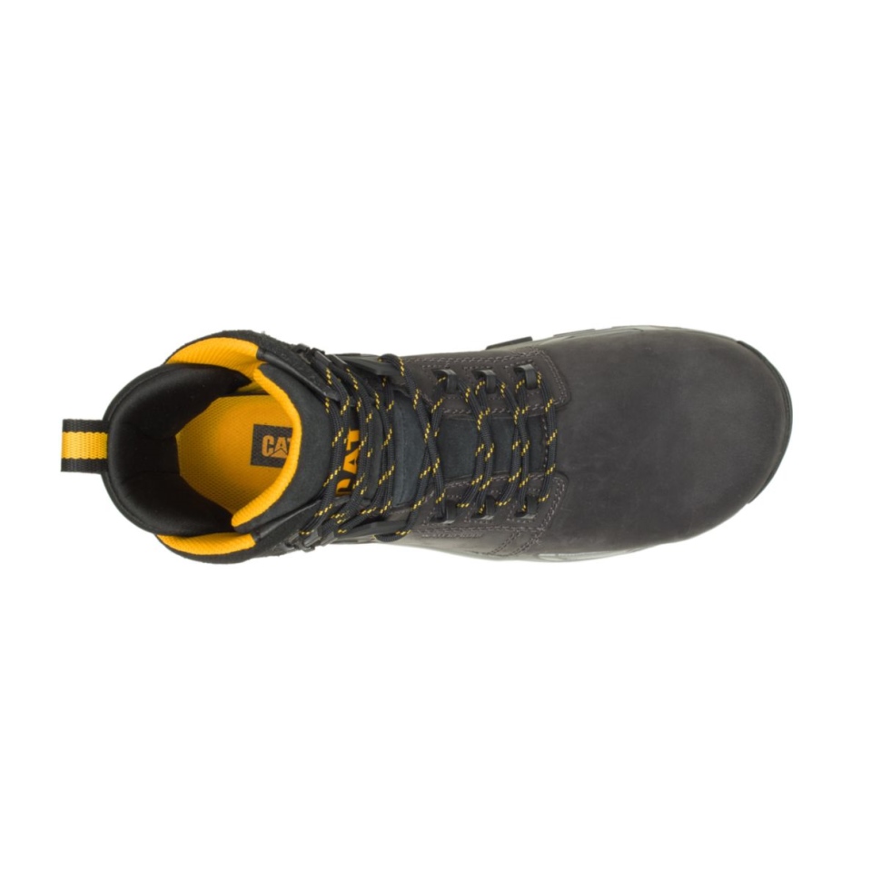 Botte De Travail Imperméable à L\eau Nano Orteil Bord De Chat Noir Pour Hommes Chaussures De Chat