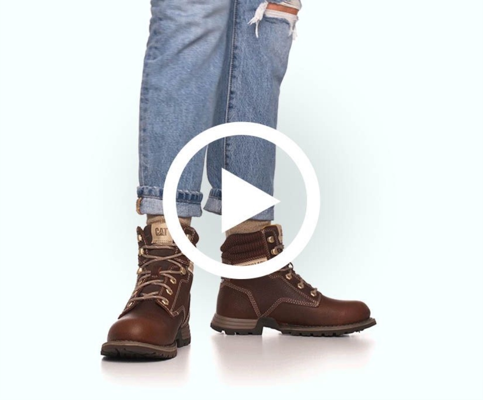 Botte De Travail Tawny Paisley 6\ Pour Femme à Embout D\acier Chaussures Chat