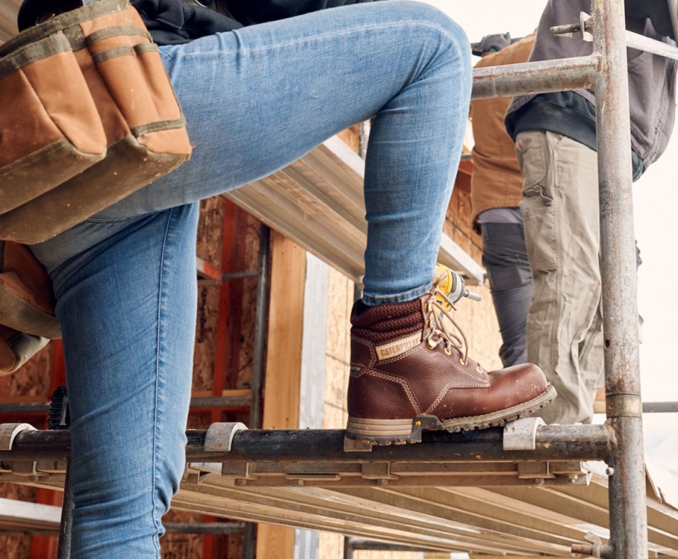 Botte De Travail Tawny Paisley 6\ Pour Femme à Embout D\acier Chaussures Chat