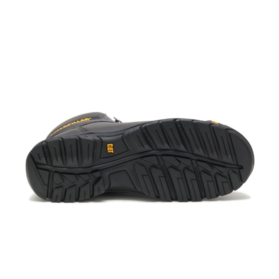 Botte De Travail à Bout En Acier Noir Pour Hommes Chaussures De Chat