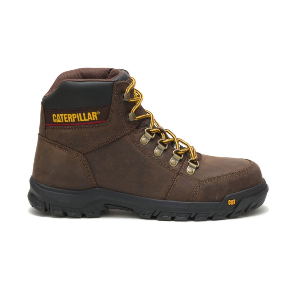 Botte De Travail à Bout En Acier Seal Brown Pour Hommes