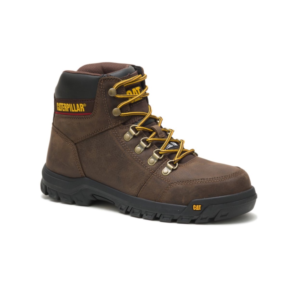 Botte De Travail à Bout En Acier Seal Brown Pour Hommes