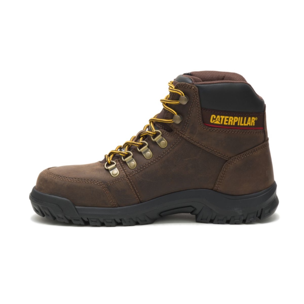 Botte De Travail à Bout En Acier Seal Brown Pour Hommes