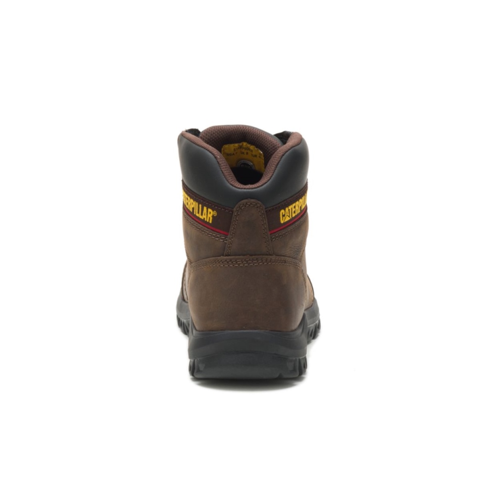 Botte De Travail à Bout En Acier Seal Brown Pour Hommes