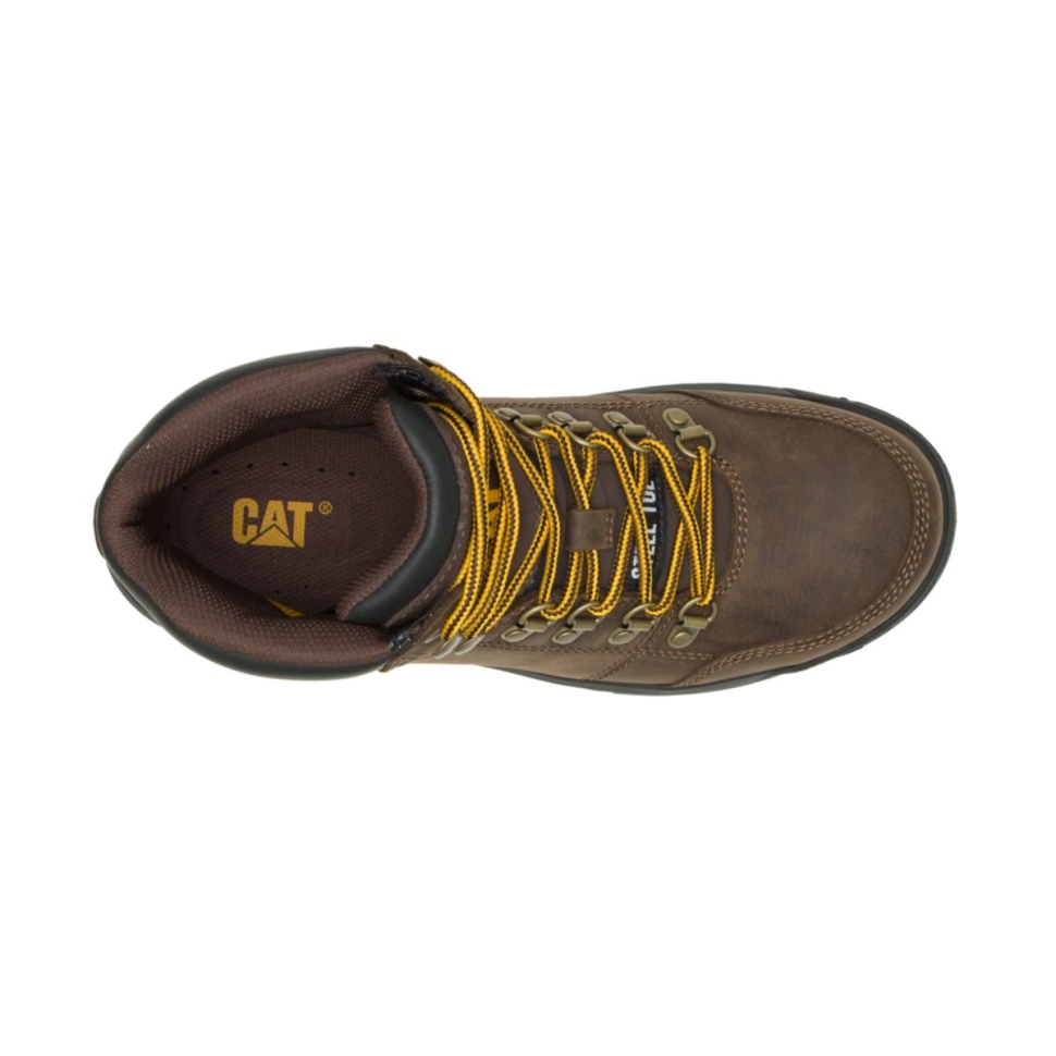 Botte De Travail à Bout En Acier Seal Brown Pour Hommes
