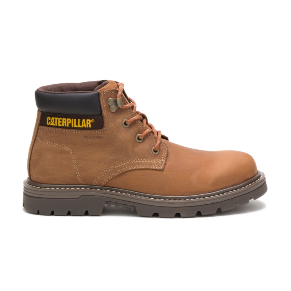 Bottes De Travail Imperméables Outbase Marron Pour Hommes Chaussures De Chat