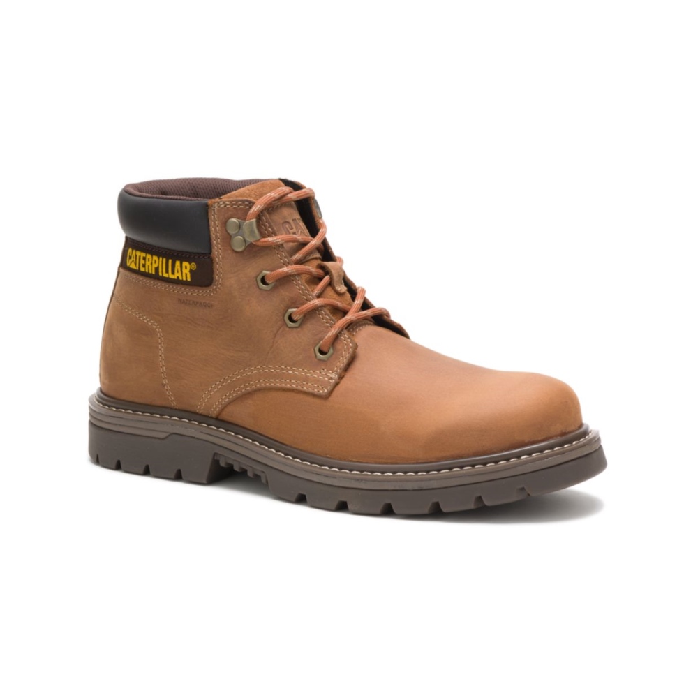 Bottes De Travail Imperméables Outbase Marron Pour Hommes Chaussures De Chat