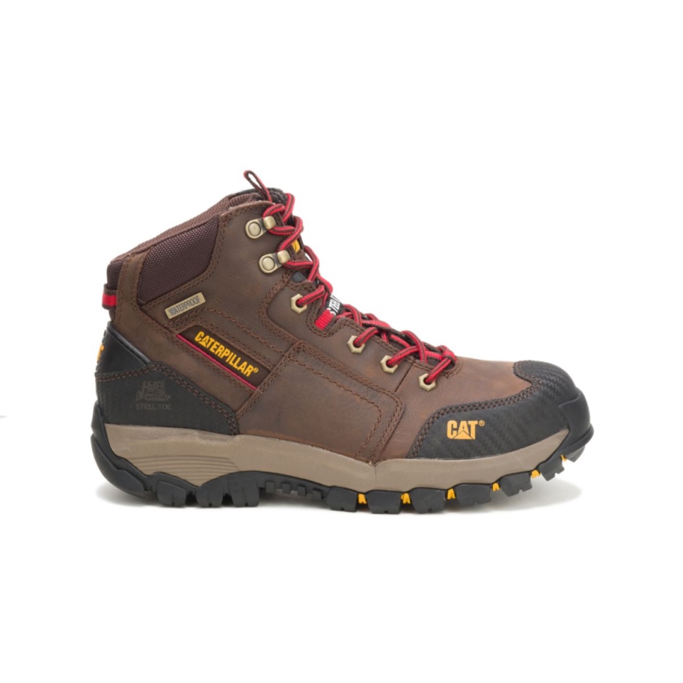Bottes De Travail Imperméables à Bout En Acier Pour Hommes Navigator Mid Clay Chaussures De Chat