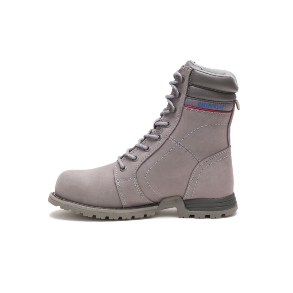 Bottes De Travail Imperméables à Embout D\acier Echo Pour Femmes Gris Givré Chaussures De Chat