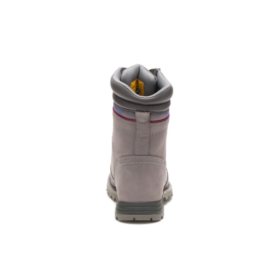 Bottes De Travail Imperméables à Embout D\acier Echo Pour Femmes Gris Givré Chaussures De Chat