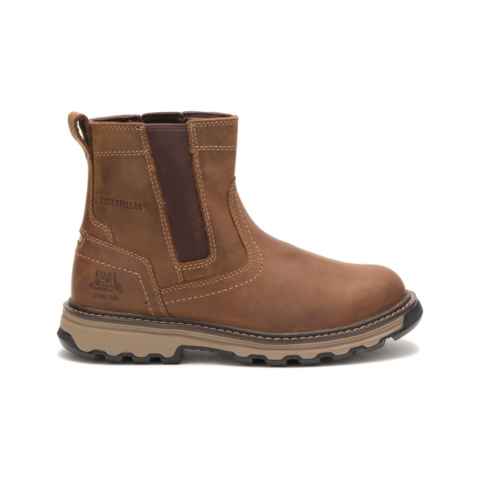 Bottes De Travail Pelton à Embout Dacier Marron Pour Chat