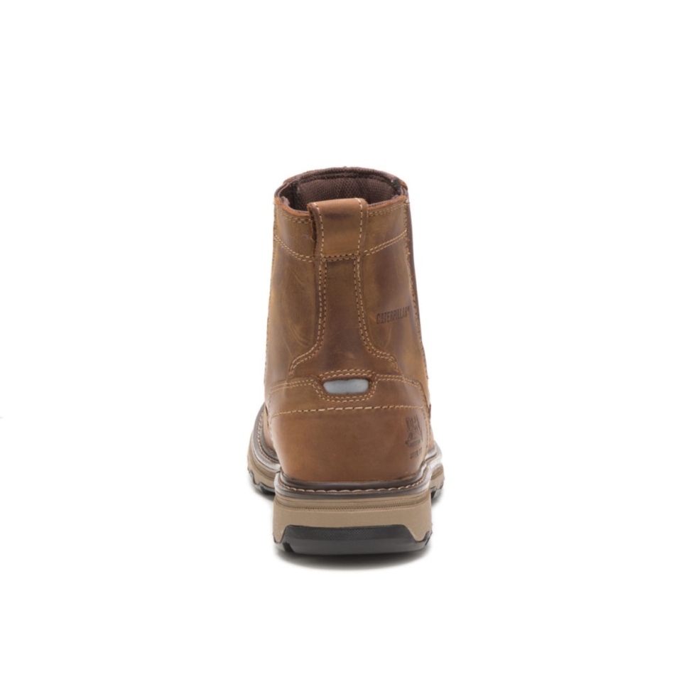 Bottes De Travail Pelton à Embout D\acier Marron Pour Chat