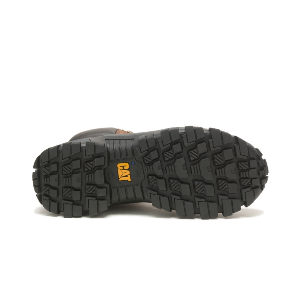 Bottes De Travail à Embout D\acier Pour Hommes Marron Foncé Chaussures De Chat
