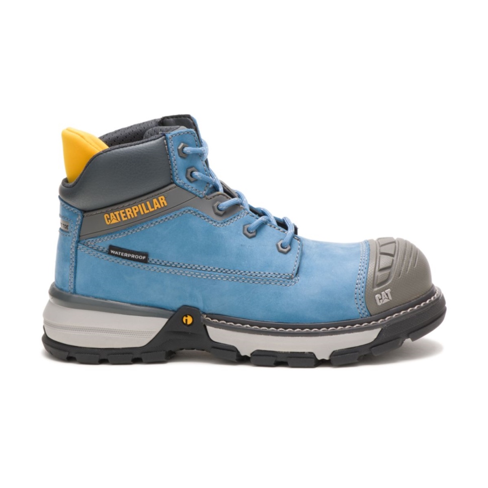 Cat Chaussures Blue Heaven Pour Femme Excavatrice Superlite Botte De Travail étanche