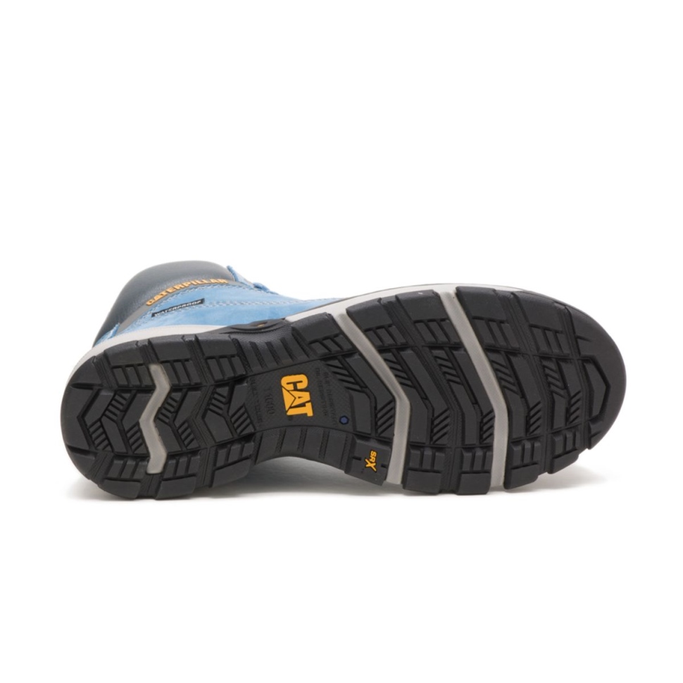 Cat Chaussures Blue Heaven Pour Femme Excavatrice Superlite Botte De Travail étanche