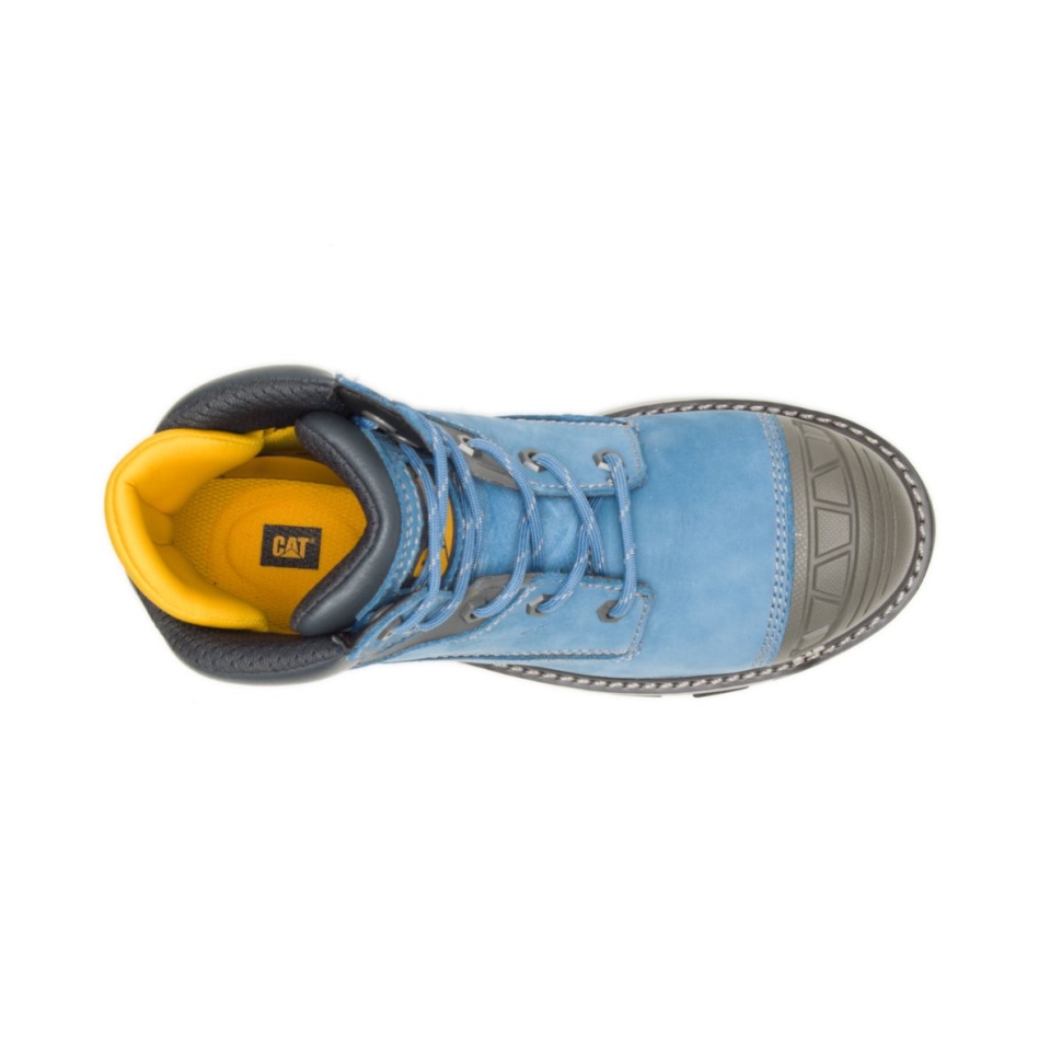 Cat Chaussures Blue Heaven Pour Femme Excavatrice Superlite Botte De Travail étanche