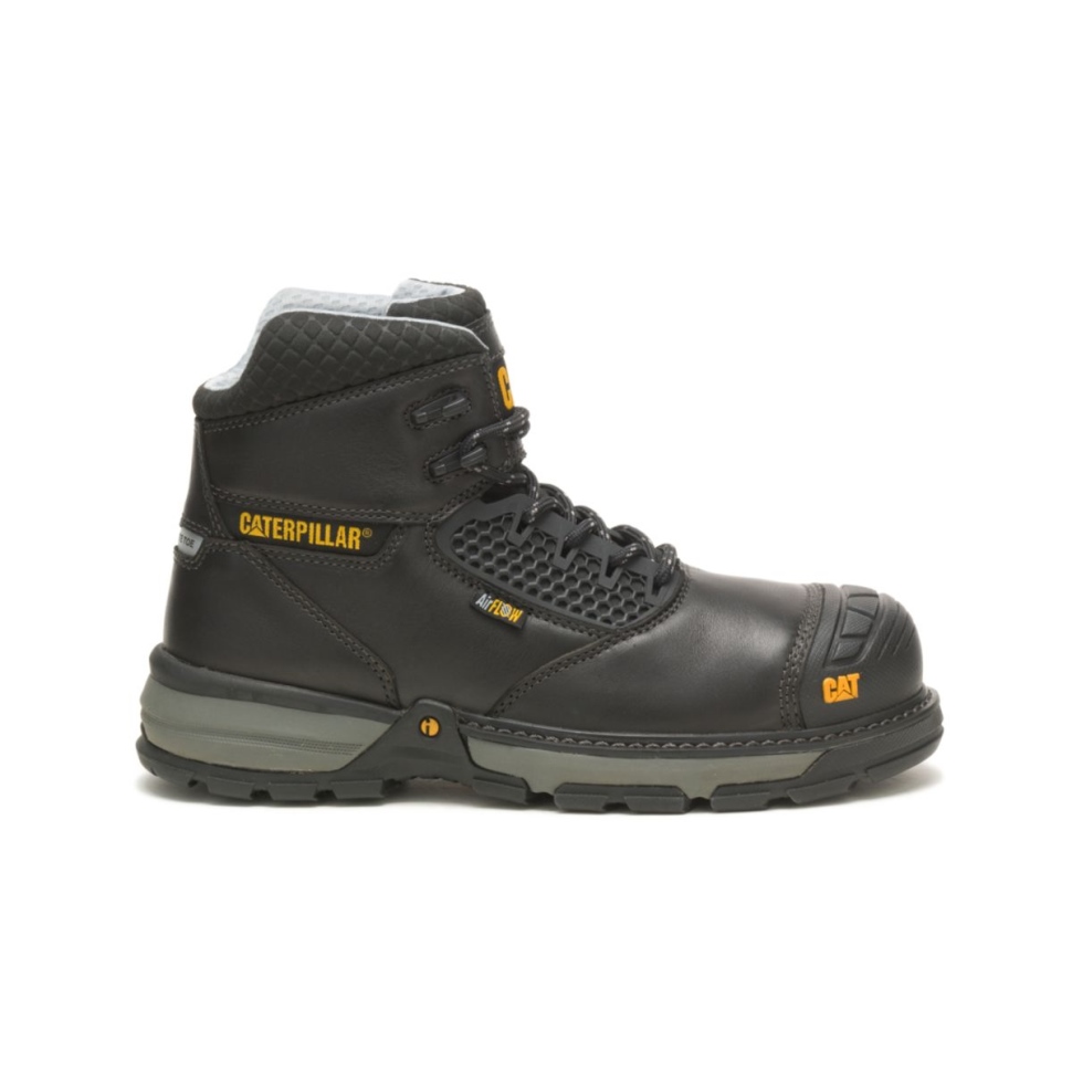 Cat Chaussures Hommes Pelle Superlite Cool Carbone Composite Orteil Botte De Travail Noir