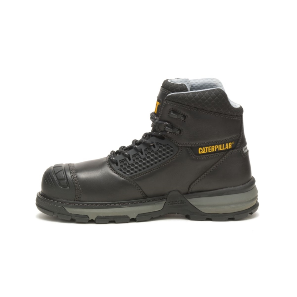 Cat Chaussures Hommes Pelle Superlite Cool Carbone Composite Orteil Botte De Travail Noir