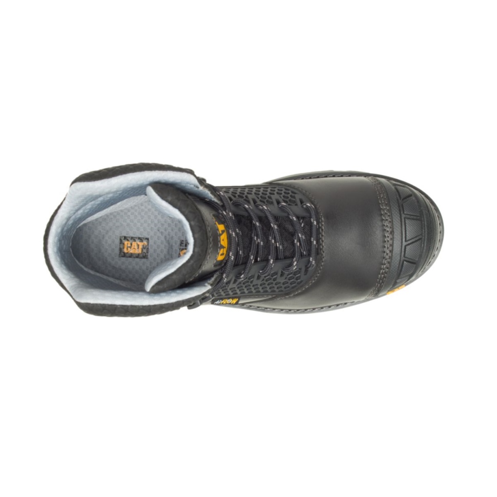 Cat Chaussures Hommes Pelle Superlite Cool Carbone Composite Orteil Botte De Travail Noir