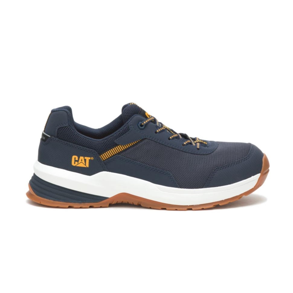 Cat Shoe Chaussures De Travail Pour Hommes Streamline 20 Mesh à Bout Composite Midnight