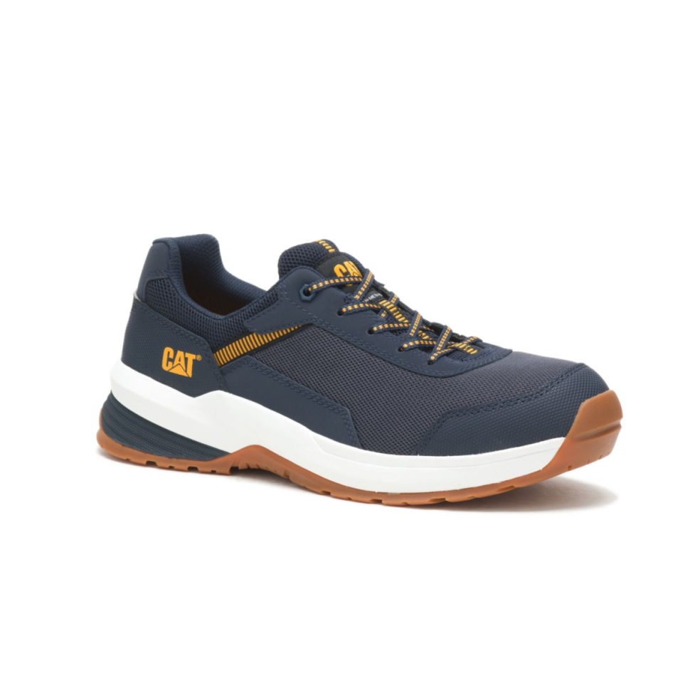 Cat Shoe Chaussures De Travail Pour Hommes Streamline 20 Mesh à Bout Composite Midnight