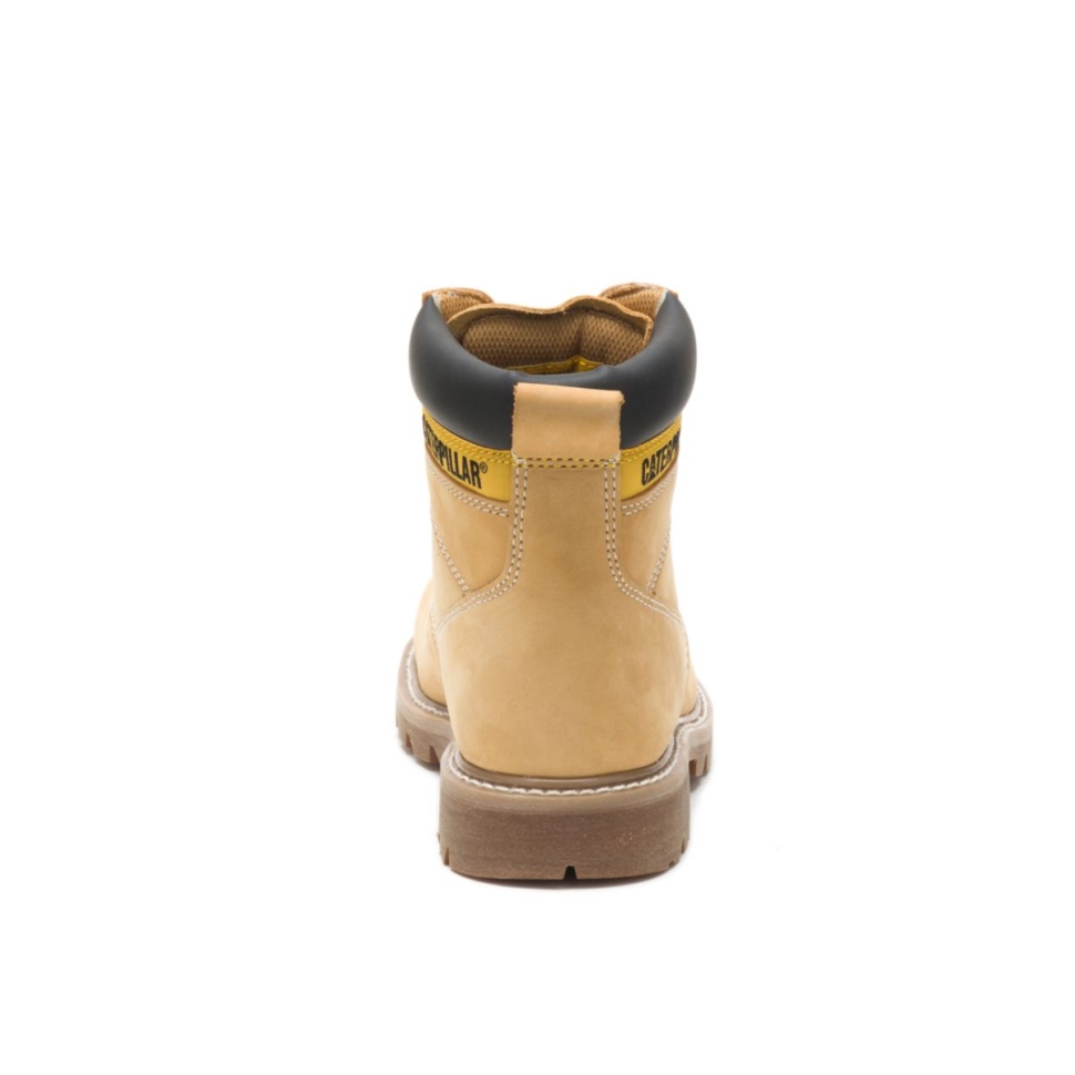 Cat Shoe Honey Nubuck Botte De Travail à Bout En Acier Pour Hommes