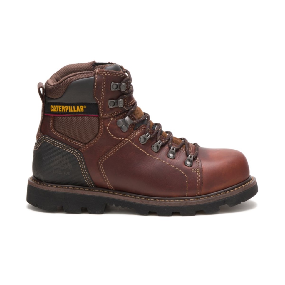 Cat Shoes Alaska 20 Bottes De Travail à Embout Dacier Pour Hommes Marron