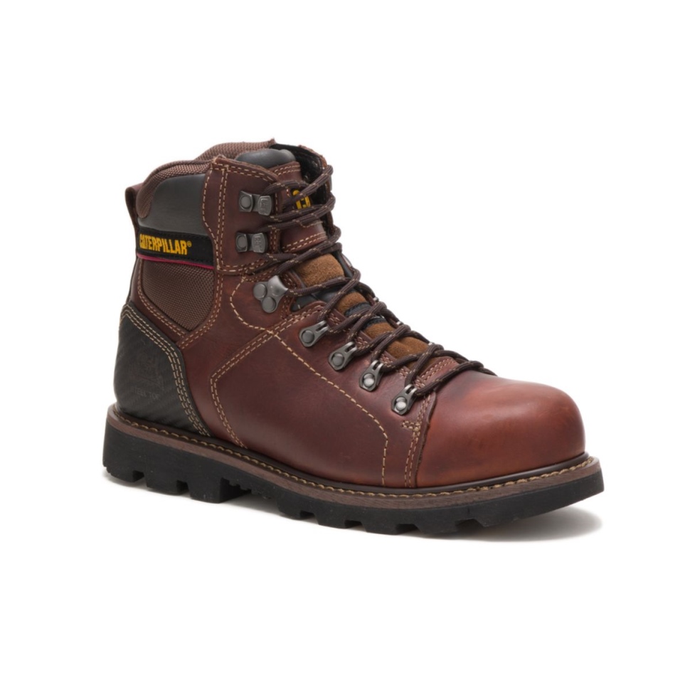 Cat Shoes Alaska 20 Bottes De Travail à Embout D\acier Pour Hommes Marron
