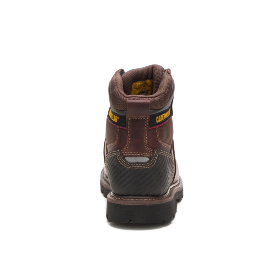 Cat Shoes Alaska 20 Bottes De Travail à Embout D\acier Pour Hommes Marron