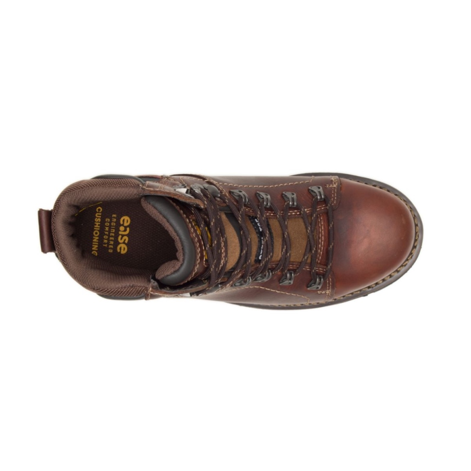 Cat Shoes Alaska 20 Bottes De Travail à Embout D\acier Pour Hommes Marron