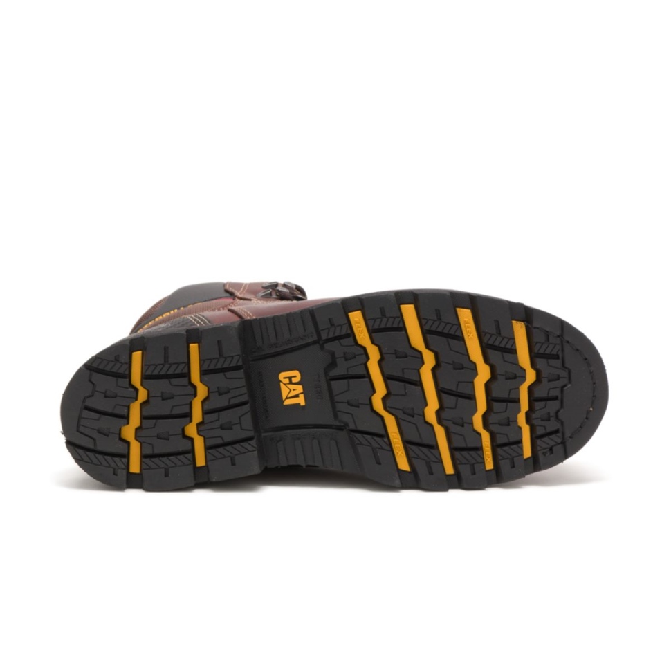 Cat Shoes Alaska 20 Bottes De Travail à Embout D\acier Pour Hommes Marron