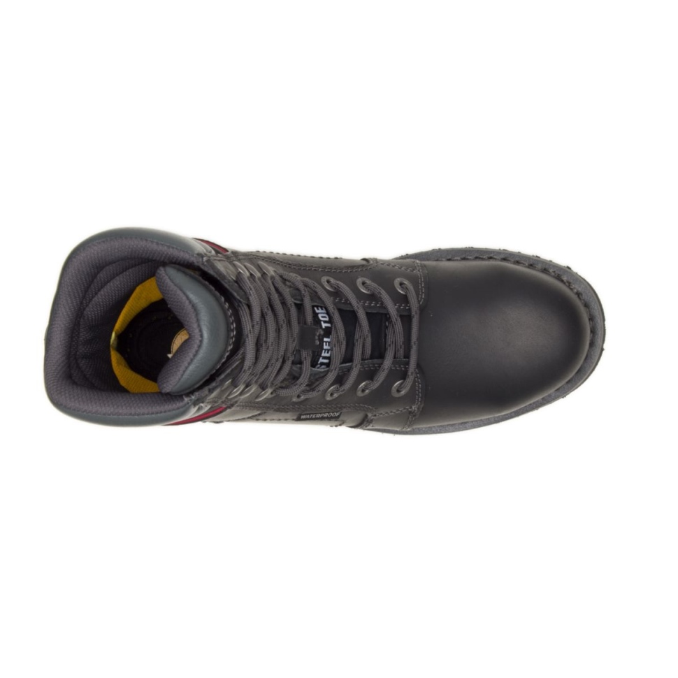 Cat Shoes Bottes De Travail Imperméables à Embout D\acier Echo Pour Femmes Noir