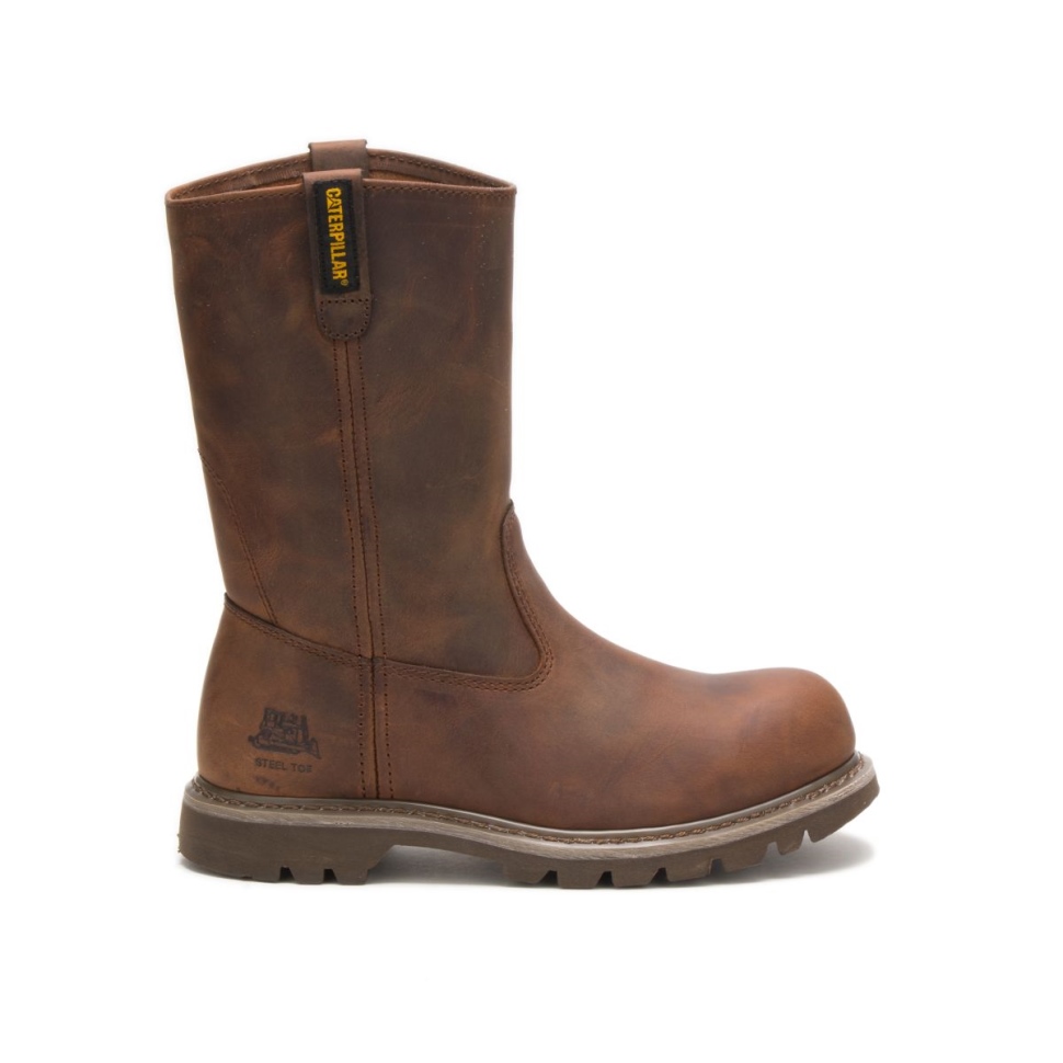 Cat Shoes Bottes De Travail Revolver à Embout Dacier Pour Femmes Beige Foncé
