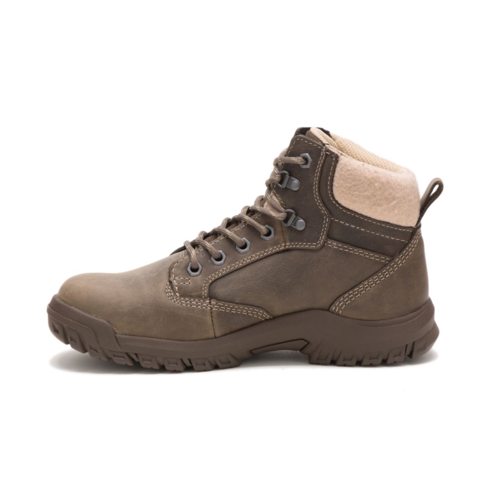 Cat Shoes Bottes De Travail Tess à Embout D\acier Pour Femmes Gris Mouette Foncé