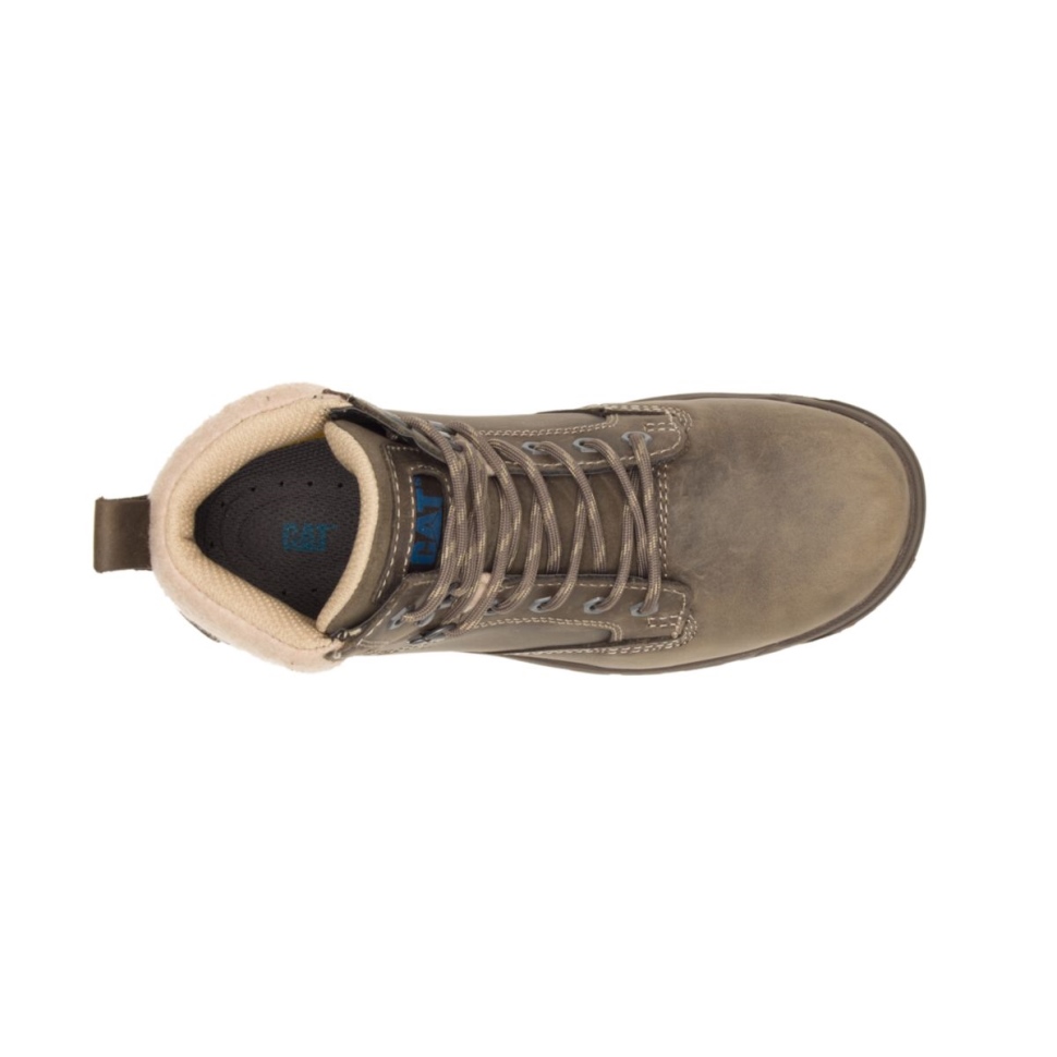 Cat Shoes Bottes De Travail Tess à Embout D\acier Pour Femmes Gris Mouette Foncé