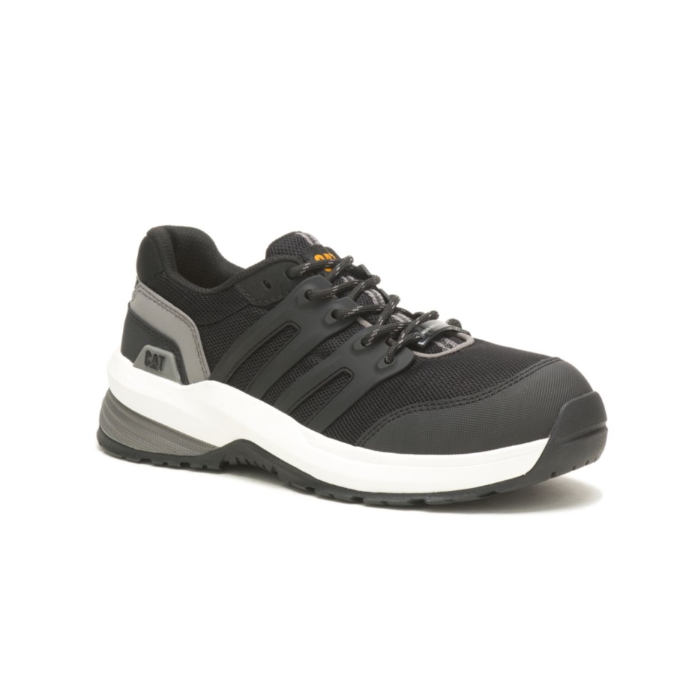 Cat Shoes Chaussures De Travail Rationaliser 20 Pour Femmes à Embout Composite Noir-charbon Moyen