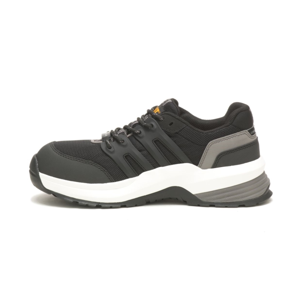 Cat Shoes Chaussures De Travail Rationaliser 20 Pour Femmes à Embout Composite Noir-charbon Moyen