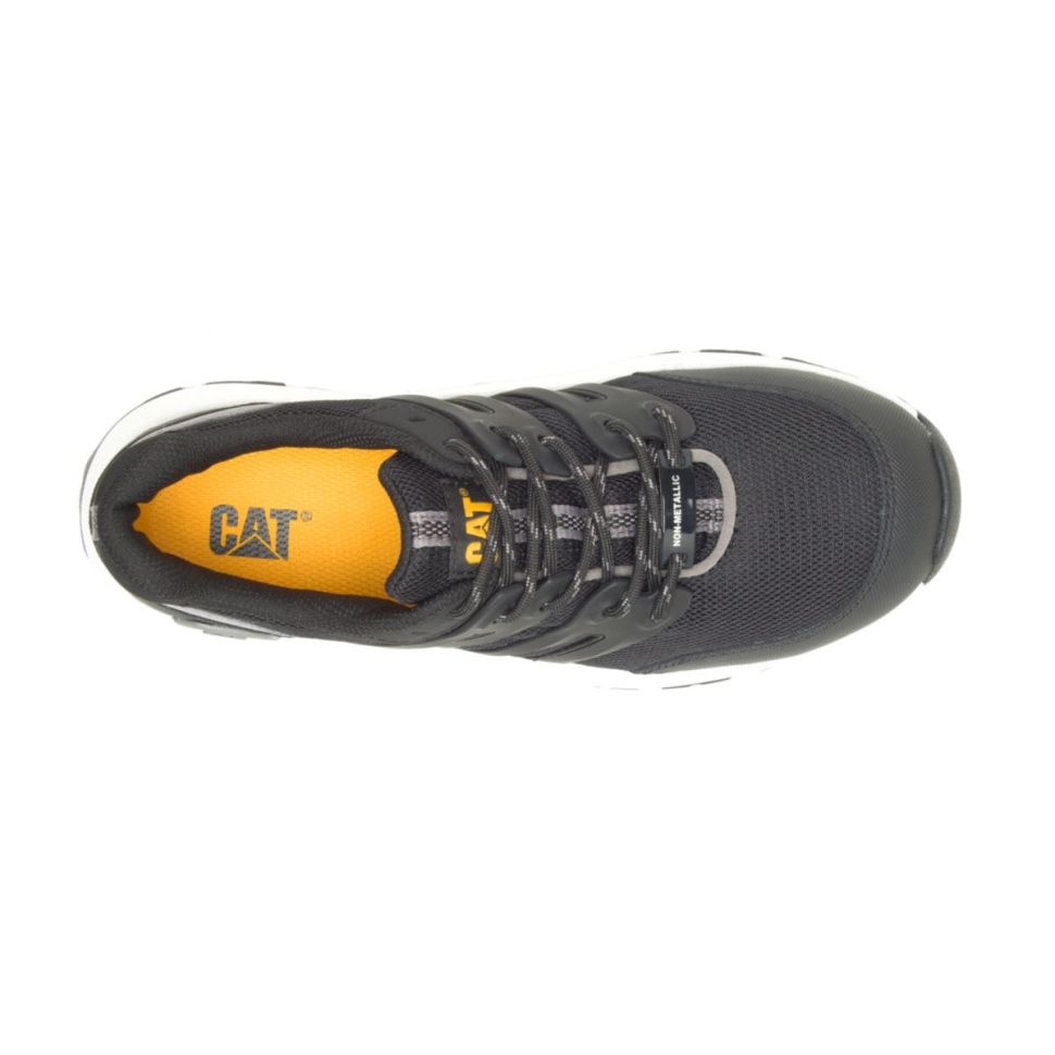 Cat Shoes Chaussures De Travail Rationaliser 20 Pour Femmes à Embout Composite Noir-charbon Moyen
