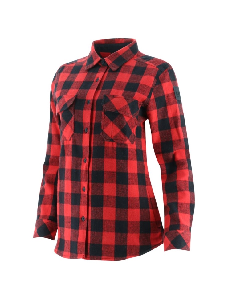 Cat Shoes Chemise épaisse à Carreaux Buffalo Rouge Pour Femme