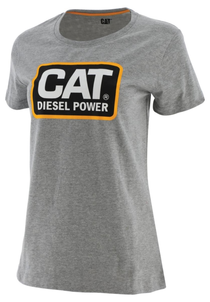 Cat Shoes Diesel Power Tee Femme Gris