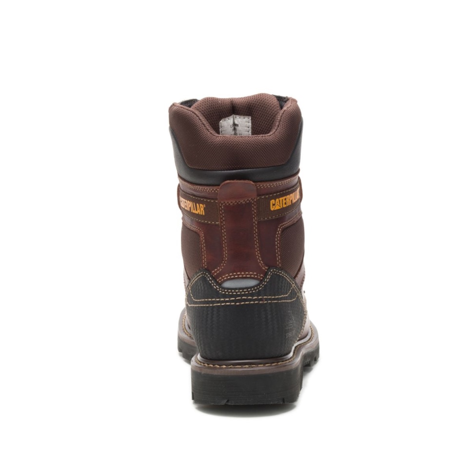 Cat Shoes Indiana 20 Botte De Travail à Embout D\acier Pour Hommes Marron